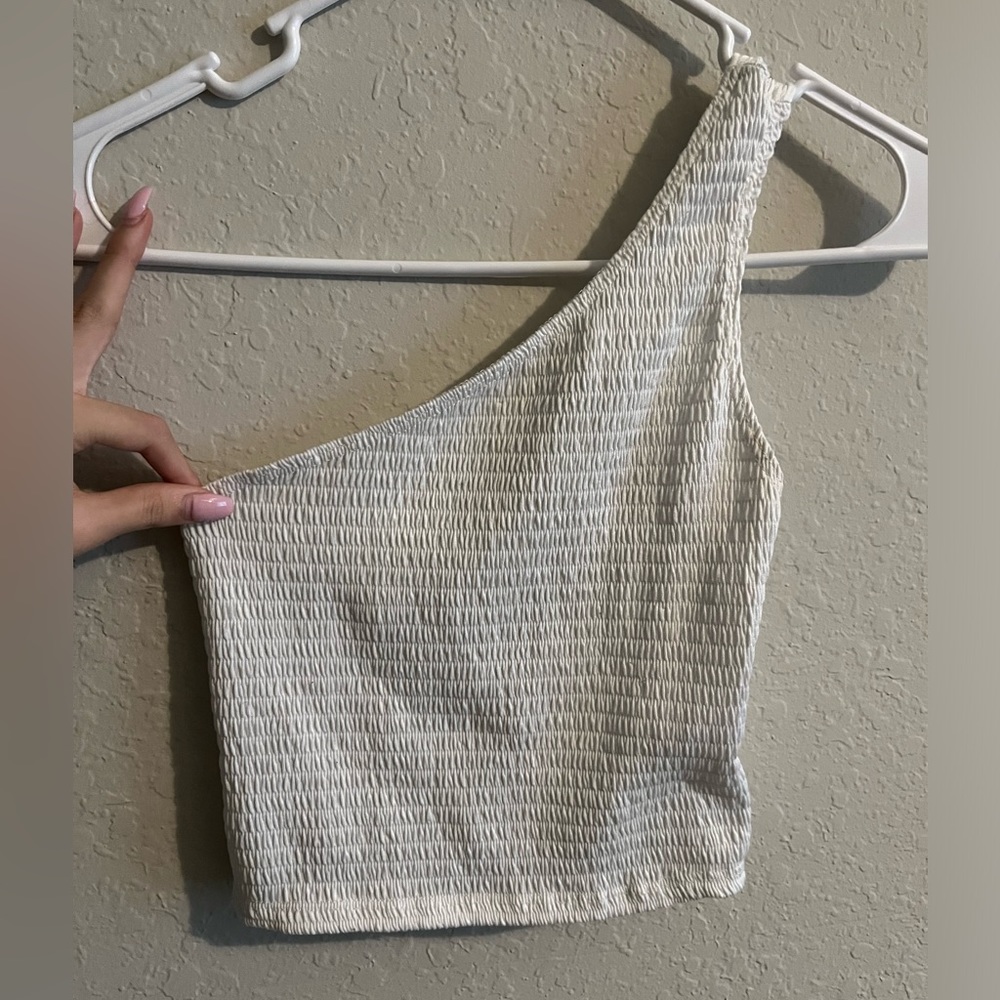 One Shoulder Crop Top